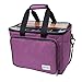 PettaAiu BENGDA Knitting Bag,Yarn Tote Organizer with Inner Divider for Crochet Hooks, Knitting Needles(up to 14¡±),Project and Supplies,Easy to Carry,High Capacity (Purple)