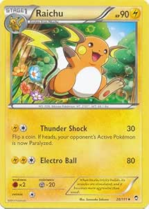 Amazon Com Pokemon Raichu 28 111 Xy Furious Fists Toys Games