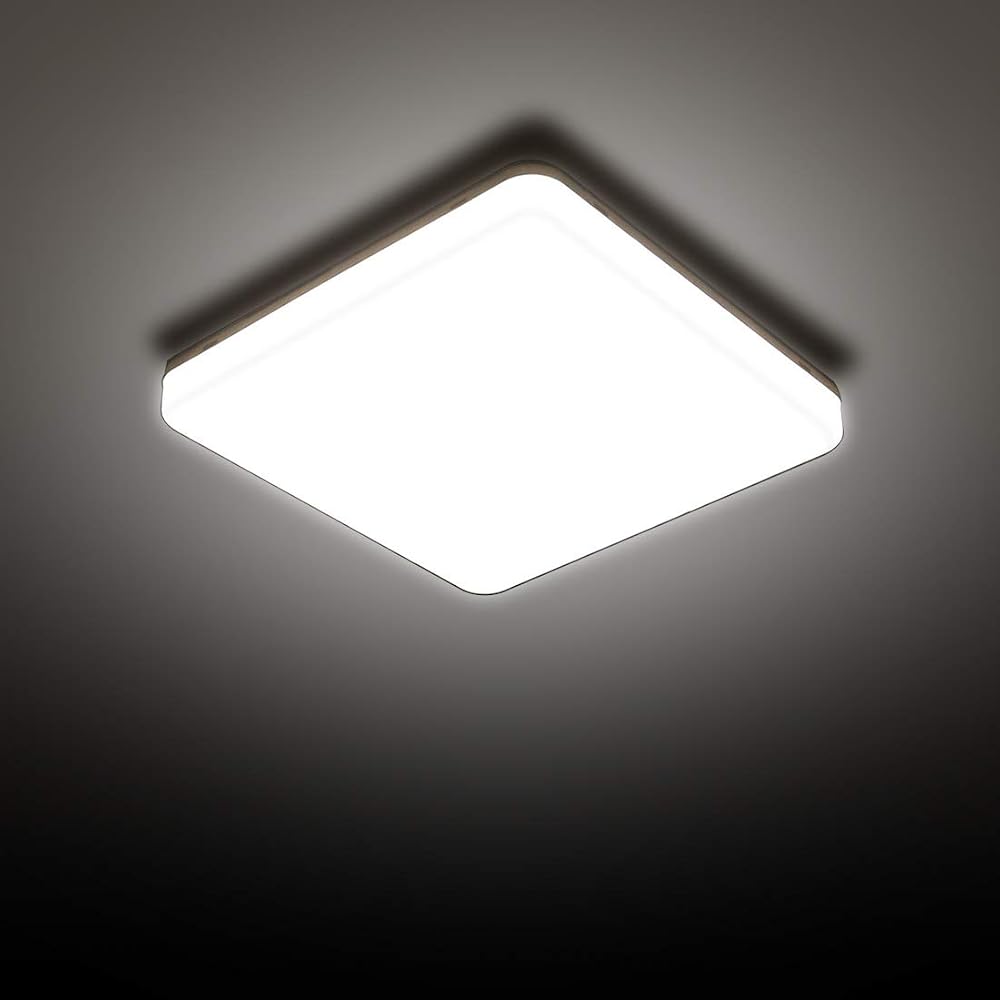 SUNZOS LED Ceiling Light 24W Daylight 6500K 2160LM Flush Mount 10-15m2