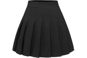 FindDress Pleated Skirts for Women High Waist Mini Tennis Skater Skirt Casual Basic Skirts Cheerleader