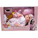My Dream Doll Bedtime Baby, 11 inch Soft-Bodied Doll with Bedtime Accessories