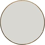 Wandspiegel modern VINTAGE | Spiegel rund | mit Holzrahmen gold