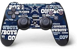 Skinit Decal Gaming Skin Compatible with PS4 Pro/Slim Controller - Officially Licensed NFL Dallas Cowboys Blast Design