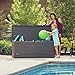 LIFETIME 60298 Heavy Duty Outdoor Storage Deck Box, 130 Gallon, Gray