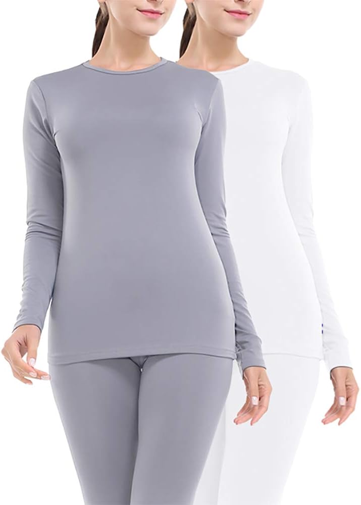 MANCYFIT Thermal Underwear for Women Long Johns Set Fleece Lined Ultra
