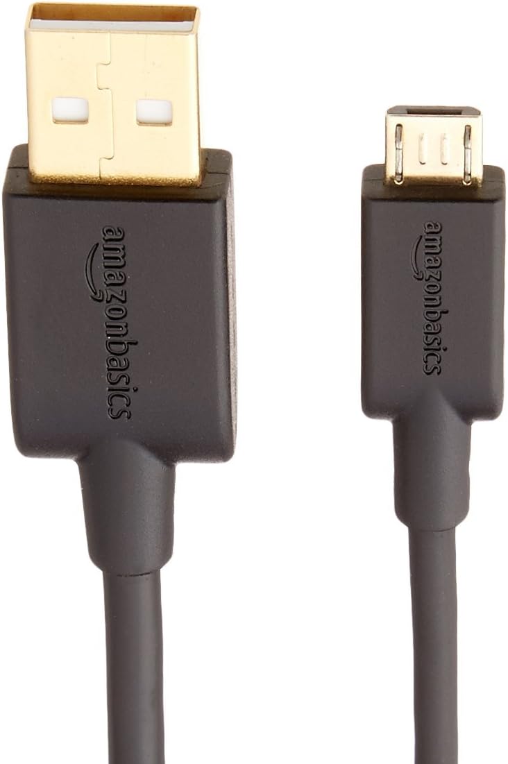 Basics USB 2.0 A-Male to Micro B Charger Cable (3 Pack), 3 feet, Black: Computers & Accessories
