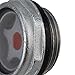 BQLZR Silver Tone 26mm Dia G3/4 Male Threaded Metal Air Compressor Oil Level Sight Glass Window Pack of 2