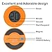 Deercy Digital Kitchen Timer, Big Digits, Magnet Backing, Simple and Easy-to-Use Timer for Cooking, Baking, Classroom, Gym(Orange)