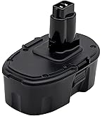 FUNMALL 2X18V 3,0Ah Ni-MH Batteria DC9096 Per Dewalt 18V Batteria 3,0Ah Di Ricambio DE9098 - Foto 2