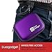 Purple Hard EVA Shell Case with Carabiner Clip & Twin Zips for the SoundMoovz Musical Bandz - by DURAGADGET