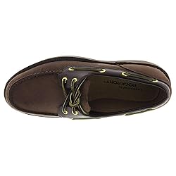 Rockport Men's Perth Boat Shoe, Chocolate/bark, 12 N