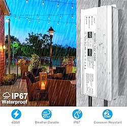 LightingWill LED Driver 400 Watts Waterproof IP67