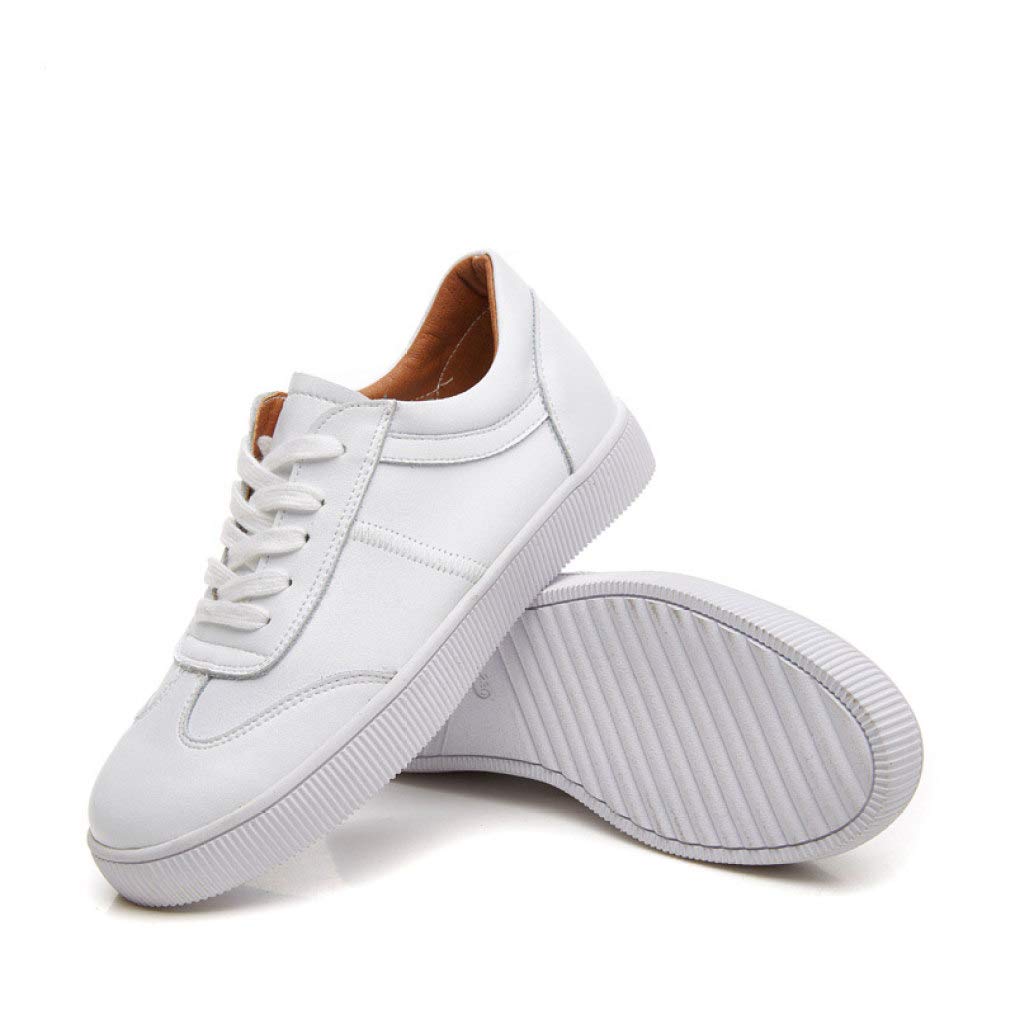mens white flat trainers