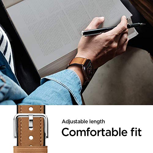 Spigen Retro Fit Compatible con Apple Watch Band para 44mm / 42mm Series 5/4/3/2/1 - Marrón - Imagen 6