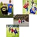 SPESS Superhero Capes Kids Dress Birthday Party Cartoon Costume Set for Boys and Girls 4 Set with Marks and Bags (Reversible)