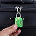 Forge TSA Luggage Combination Lock - Open Alert Indicator, Easy Read Dials, Alloy Body- Ideal for Travel, Lockers, Bags (Green 2Pk)