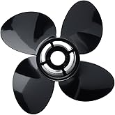 Mercury Spitfire Pontoon 4-Blade Aluminum Propeller, 13.8&rdquo; Diameter x 11&rdquo; Pitch, Right Hand Rotation