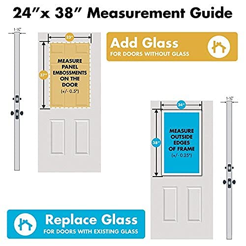 ODL Venting Entry Door Glass Replacement for Home Improvement 24" x