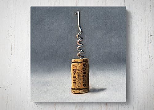 Moscato Wine Cork - Oil Painting Giclee Gallery Wrapped Canvas Wall Art Print