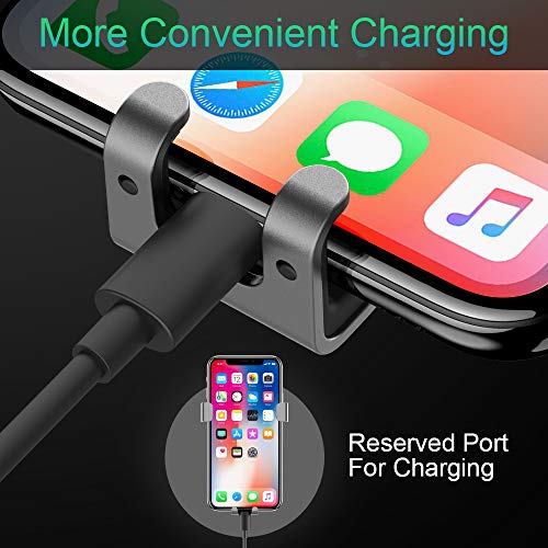 Car Phone Mount-Universal Air Vent Clip Gravity Phone Car Mount Holder, 360 Degree Rotation, One-Handed Control Stand Stabilizer Car Cell Phone Mount,Compatible for iPhone, Samsung&All Smartphone - Thumbnail 4