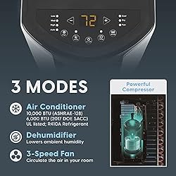 IRIS USA IHP-AC10K 3-in-1 WOOZOO Portable Air