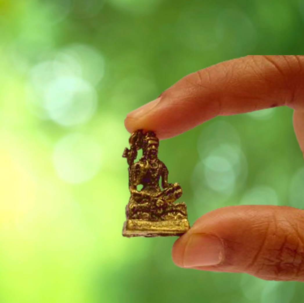 Purpledip Rare Miniature Statue Mahadev Siva, Destroyer Of Evils: Unique Collectible Gift (11174)