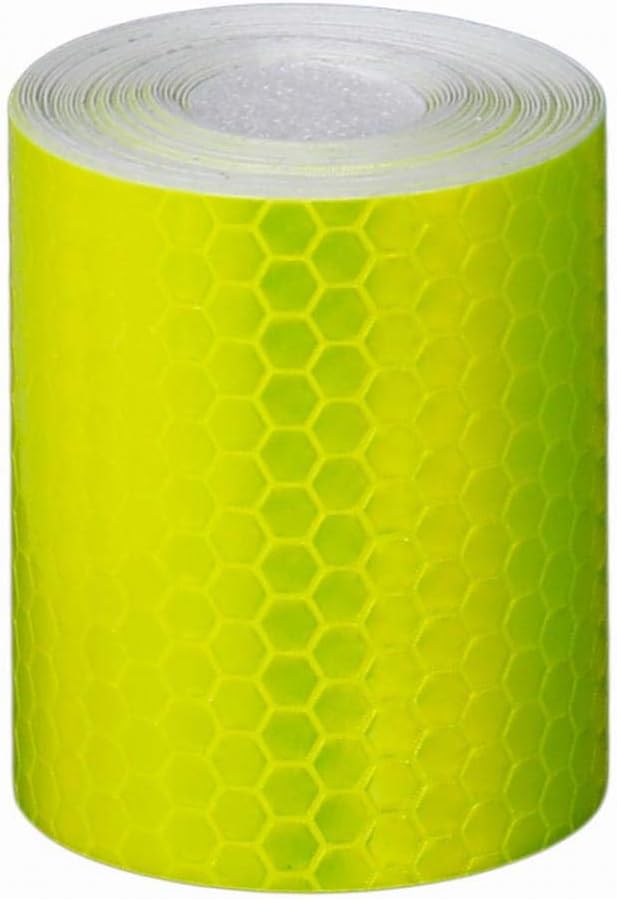 YSHtanj Bicycle Reflective Sticker External Decoration Sticker Bicycle Motorcycle Safety Mark Reflective Sticker Tape Adhesive Warning Decal - Yellow