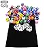 Vivorr Premium Dice Set of 100 Pieces, 10 Colors, 10 of Each Color, 16mm, D6, c/w Velvet Carry Bag/Pouch, Perfect for: Tenzi, Farkle, Yahtzee, Bunco, Board Games, Casino or Teaching Math. Ideal Gift