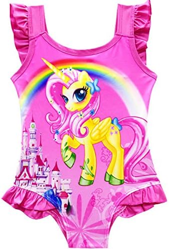 Fribro Baby Swimsuit one-Horned Children's Unicorn Bathing Suit Girl Cute hot Spring Girl Swimsuit