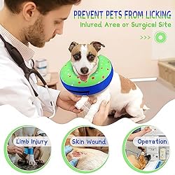 Supet Inflatable Dog Cone Collar Alternative After
