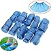 100 Pcs Blue Plastic Shoe Covers Disposable