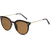 SOJOS Classic Trendy Round Sunglasses Womens Mens Oversized Large Shades UV400 Vacation Sunnies SJ2068