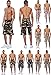 Enimay Men's Colored Camouflage 6 Pocket Cargo Shorts Fitted Summer Bottoms
