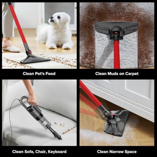 Airbot DX200 Ultra Thin Slim Wet & Dry Mop Vacuum with Water Tank Mopping Cloth Handheld Stick Vacuum Cleaner EU