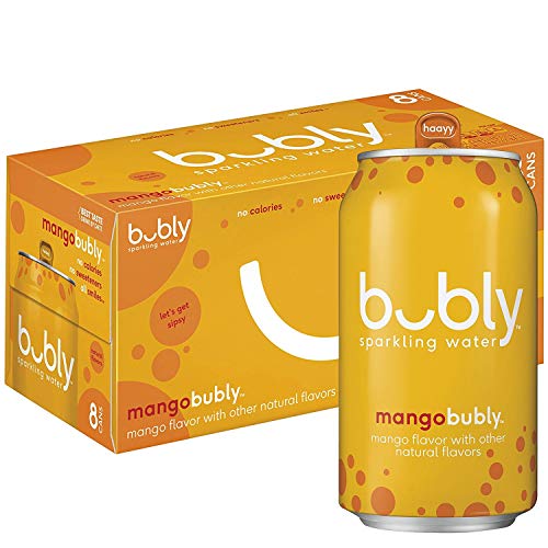 bubly Sparkling Water, Mango, 12 fl oz. cans (8 Pack)