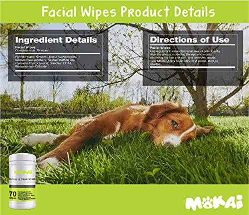 MOKAI FACE and Eye Wipes for Dogs and Cats | Soft Fragrance-Free Formula Dog Face Wipes and Dog Eye Wipes Great for… - Image 5