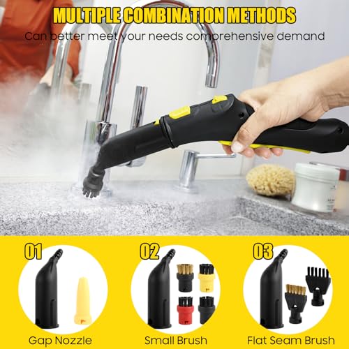 Kärcher EasyFix SC1 SC2 SC3 SC4 SC5 Steam Cleaner Accessories Kit with Nozzles, Brushes, Squeegee & Microfibre Cloths – Floor Cleaner, Waves, Tiles