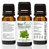 BioFinest Marjoram Oil - 100% Pure Marjoram Essential Oil - Premium Organic - Therapeutic Grade - Best For Aromatherapy - Antiseptic - Ease Stress/Anxiety - FREE E-Book (10ml)