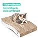 Cat Scratcher, Large Scratch Pad, Durable Corrugated Cardboard Scratching Board for Indoor Cats, Heavy Duty, Double-Sided Usability, Recyclable, with Catnip