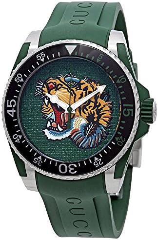 gucci dive watch green and red