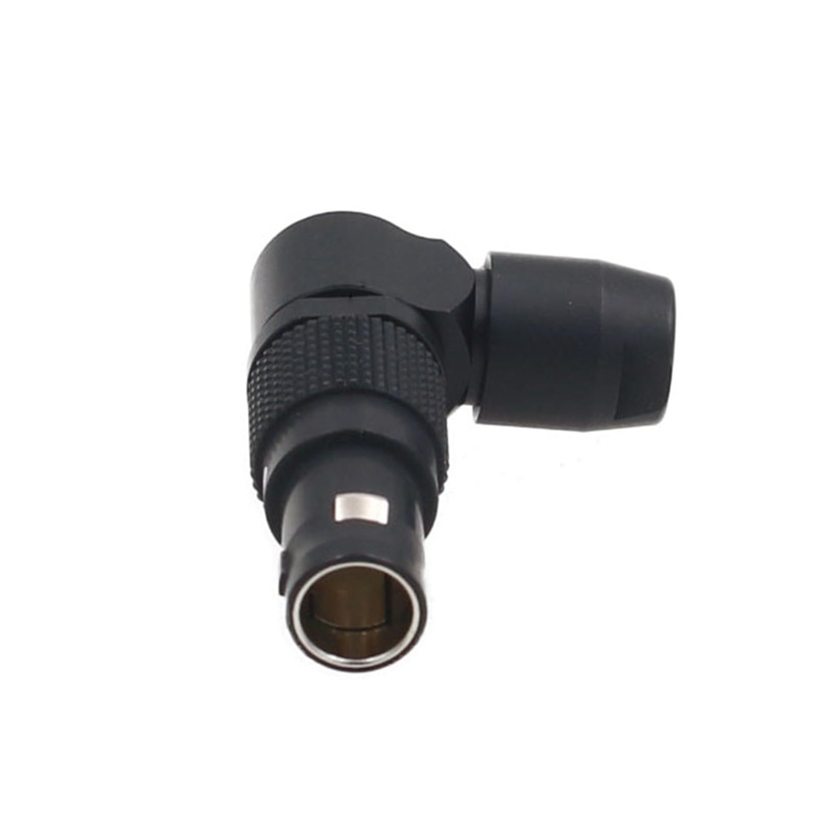 HangTon Black 0B FSG 2 Pin 90-Degree Connector Rotated Adjustable Right Angle Male Cable Plug Circular Push Pull Compatible for Lemo — image 1