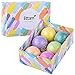 Littam Luxury Bath Bombs Gift Set 6 Pack Large Size Balls – Essential Oils, Shea Butter, Argan Oil, Cocoa Butter, Coconut Oil, Mineral Salts & lush fragrances