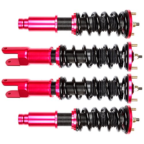 SCITOO Coilover Suspensions Shock Struts Kits Assembly Full Set Shocks Struts Kits fit 1994-2001 Acura Integra/1992-2000 Honda Civic/1993-1997 Honda Civic del Sol