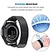 Gear S3 Bands with 3 Pack of Screen Protector for Samsung Galaxy Frontier Classic Smartwatch by BOCOL-Milanese Loop Stainless Steel Replacement Accessories Magnetic Metal watch band-22mm-(5.5’’-9.8’’)