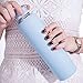 MIU COLOR Glass Water Bottles, for Beverage, Drinking, Borosilicate Glass Juice Bottle, Milk Container, to Go Sports, 16 oz, BPA Free…