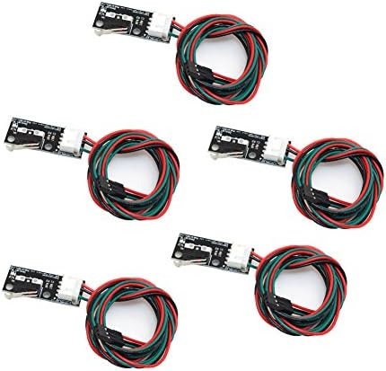 CHENBO 5Pcs Black Endstop Mechanical Limit Switch for RAMPS 1.4 3D Printer