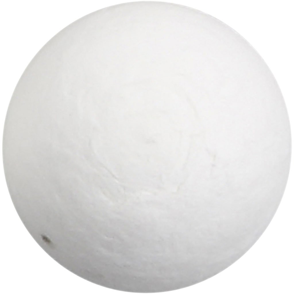 Ball, D: 30 mm, white, cotton, 200 pcs
