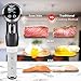 Sous Vide Immersion Circulator Cooker - 1000 Watt Stainless Steel Thermal Stick Chef Precision Cooking Machine with Digital Time / Temperature - Clips On Deep Container - NutriChef PKPC235BK (Black)