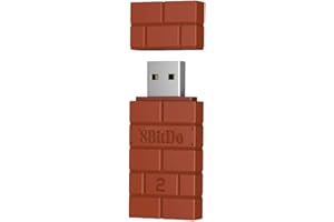 8Bitdo Adapter 2 USB Wireless Switch Controller for Windows, Mac & Raspberry Pi, Compatible with Xbox Series X & S Controller