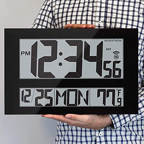 Best Atomic Marathon Atomic SelfSetting Wall Clock at Terri Nichols blog